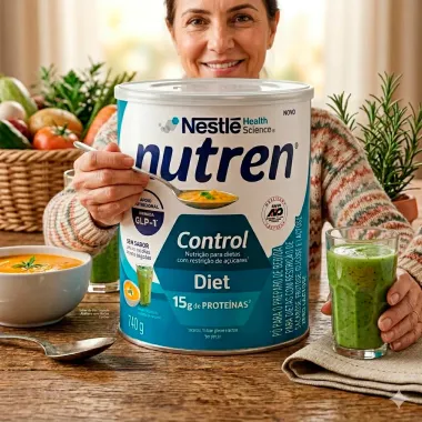 Nutren Control Diet Sem Sabor com 15g de Prote&iacute;na 740g