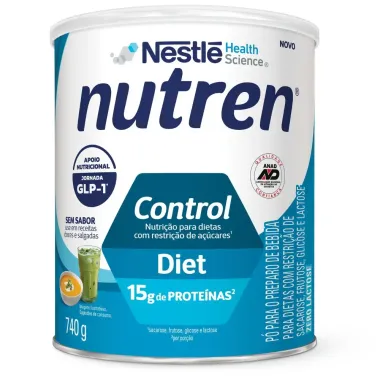 Nutren Control Diet Sem Sabor com 15g de Prote&iacute;na 740g