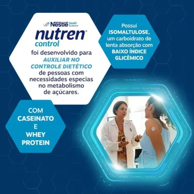 Nutren Control Diet Sem Sabor com 15g de Prote&iacute;na 740g