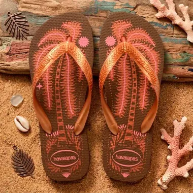Sand&aacute;lia Havaiana Top Summer Marrom Tamanho 37/38 1 Par
