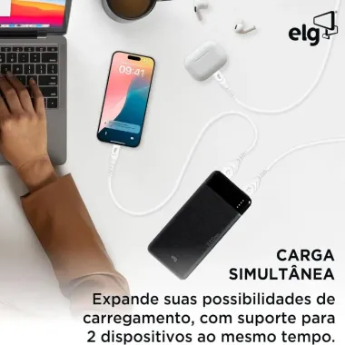 Carregador Port&aacute;til Elg Power Bank 8.100mAh 1 Unidade