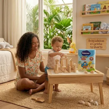 Fralda Babysec Shortinho Praia e Piscina Tamanho P/M com 9 Unidades Descart&aacute;veis