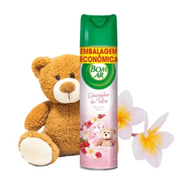 Bom Ar Cheirinho de Talco Embalagem Econ&ocirc;mica Aerosol 360ml