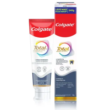 Creme Dental Colgate Total Preven&ccedil;&atilde;o Ativa Limpeza Interdental 140g