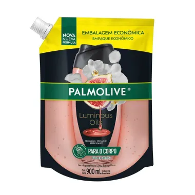 Sabonete L&iacute;quido Corporal Palmolive Luminous Oils Figo e Orqu&iacute;dea Branca Refil 900ml