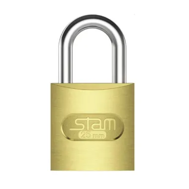 Cadeado Stam Zamac Latonado E Coat 25mm