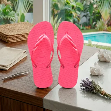 Sand&aacute;lia Havaianas Fantasia II Rosa Tamanho 35/36 1 Par