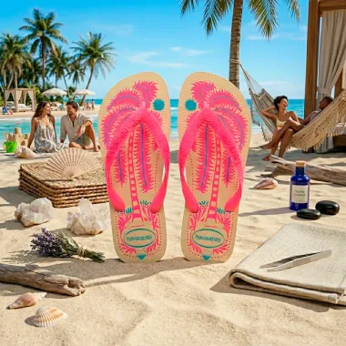Sand&aacute;lia Havaianas Top Summer Vibes Butt/Rosa Tamanho 35/36 1 Par
