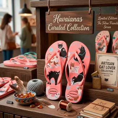 Sand&aacute;lia Havaianas Slim Pets Manga Rosa Tamanho 37/38 1 Par