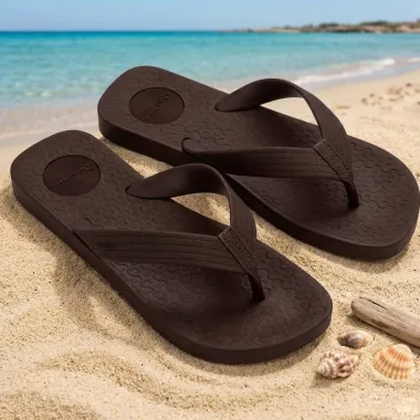 Sand&aacute;lia Ipanema Casual Masculina Marrom Tamanho 39/40 1 Par