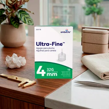 Agulhas para Caneta de Insulina BD Ultra Fine PentaPoint 4mm 32G 10 Unidades
