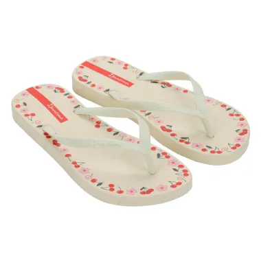 Chinelo Ipanema Day Feminino Bege e Vermelho Tamanho 36/37 1 Par