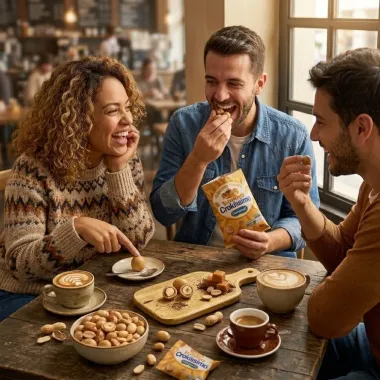 Amendoim Doce Santa Helena Crok&iacute;ssimo Crokante Caramel Macchiato 45g