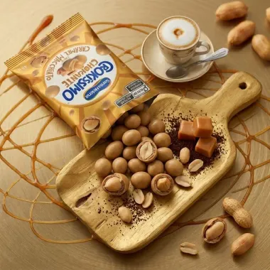 Amendoim Doce Santa Helena Crok&iacute;ssimo Crokante Caramel Macchiato 45g