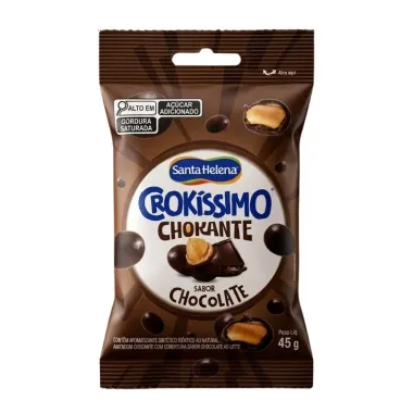 Amendoim Doce Santa Helena Crok&iacute;ssimo Crokante Chocolate 45g