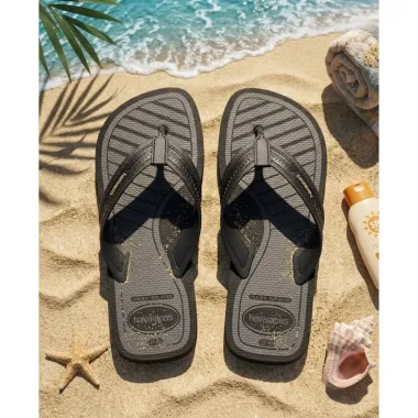 Sand&aacute;lia Havaianas City Basic Preto Tamanho 39/40 1 Par