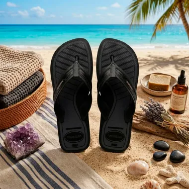 Sand&aacute;lia Havaianas City Basic Preto Tamanho 43/44 1 Par