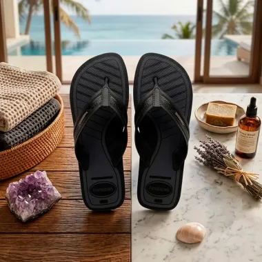 Sand&aacute;lia Havaianas City Basic Preto Tamanho 43/44 1 Par