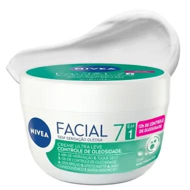 NIVEA Creme Facial Ultra Leve Controle de Oleosidade 7 em 1 100g