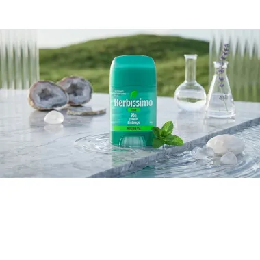 Desodorante Herb&iacute;ssimo Breeze Invisible Gel Antiperspirante 96h Prote&ccedil;&atilde;o e Hidrata&ccedil;&atilde;o Stick 45g
