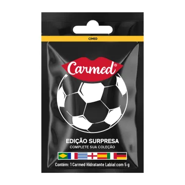 Hidratante Labial Carmed Edi&ccedil;&atilde;o Surpresa Sele&ccedil;&otilde;es de Futebol Sortidos 5g