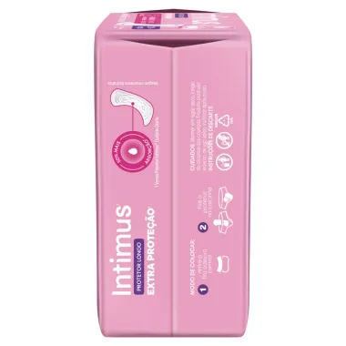 Protetor Di&aacute;rio Intimus Longo Extra Prote&ccedil;&atilde;o Fluxo Leve com Fragr&acirc;ncia 40 Unidades