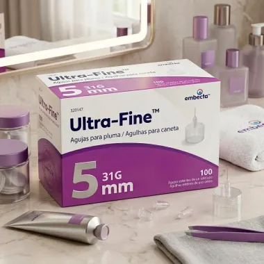 Agulhas para Caneta de Insulina Ultra Fine 31G 5mm com 100 Unidades