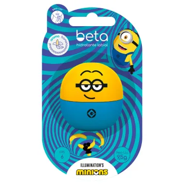 Hidratante Labial Beta Illumination's Minions Banana Sem Cor FPS 6 9,5g