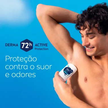 Desodorante Nivea Men Derma Control Stick Defende Conforto Extra Antitranspirante 72h 54g