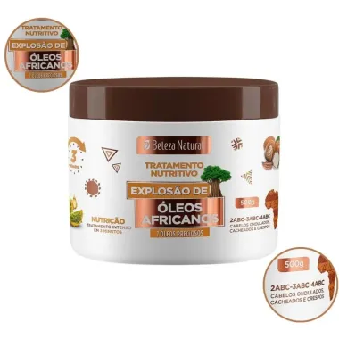 Tratamento Nutritivo Beleza Natural Explos&atilde;o de &Oacute;leos Africanos 500g