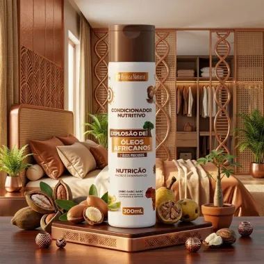 Condicionador Nutritivo Beleza Natural Explos&atilde;o de &Oacute;leos Africanos Nutri&ccedil;&atilde;o 300ml