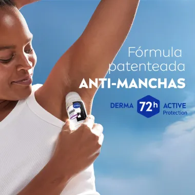Desodorante Nivea Roll-on Black White Invisible Authentic Pele e Roupas Antitranspirante 72h 50ml