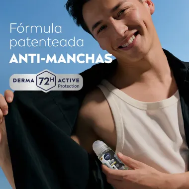 Desodorante Nivea Men Roll-on Black White Invisible Epic Night Antitranspirante 72h 50ml