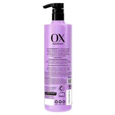 Shampoo OX Glic&oacute;lico 4% Glicolic Complex Cabelos Porosos e Sem Brilho 400ml