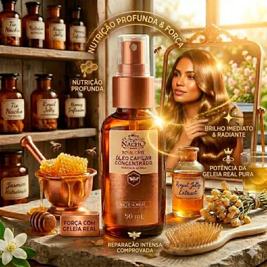 Creme de Pentear T&iacute;o Nacho Royal Care Repara e Nutre com Geleia Real 180ml
