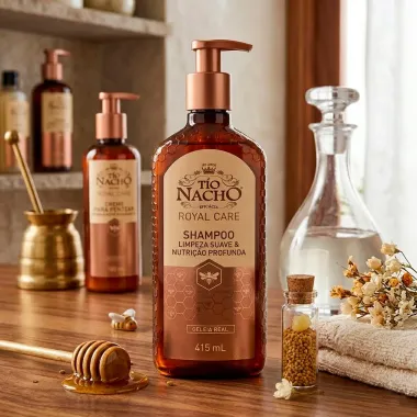 Creme de Pentear T&iacute;o Nacho Royal Care Repara e Nutre com Geleia Real 180ml