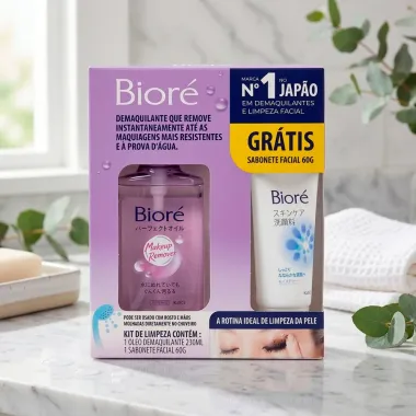 Kit de Limpeza Facial Bior&eacute; &Oacute;leo Demaquilante 230ml e Ganhe Sabonete Facial 60g