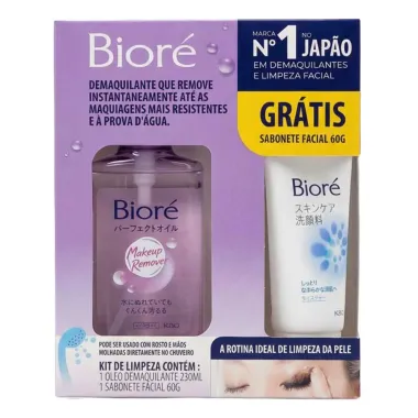 Kit de Limpeza Facial Bior&eacute; &Oacute;leo Demaquilante 230ml e Ganhe Sabonete Facial 60g