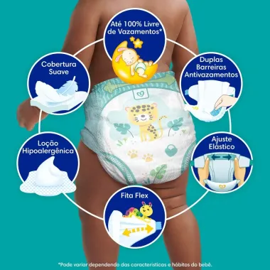 Fralda Pampers Confort Sec Tamanho XXXG 70 Unidades Descart&aacute;veis