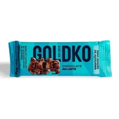 Chocolate GolDko Sabor Chocolate ao Leite Zero A&ccedil;&uacute;car 20g