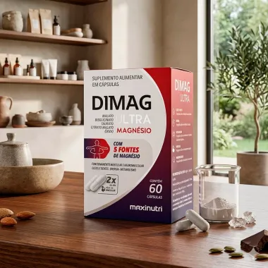 Dimag Ultra Magn&eacute;sio Maxinutri com 60 C&aacute;psulas