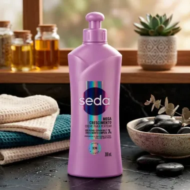 Creme de Pentear Seda Mega Crescimento Col&aacute;geno e Dynoxidil Crescimento Complex 7% 300ml