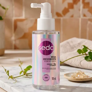 S&eacute;rum Capilar Anti Queda Seda Mega Crescimento Dynoxidil e Ceramidas 100ml