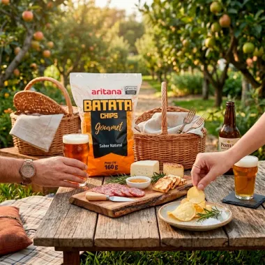 Batata Chips Gourmet Sabor Natural Aritana 160g