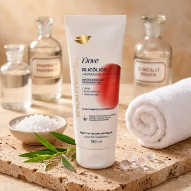 S&eacute;rum Corporal Deo Hidratante Dove Glic&oacute;lico Reparador de Textura Pele com Textura Irregular 180ml