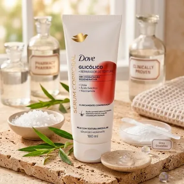 S&eacute;rum Corporal Deo Hidratante Dove Glic&oacute;lico Reparador de Textura Pele com Textura Irregular 180ml