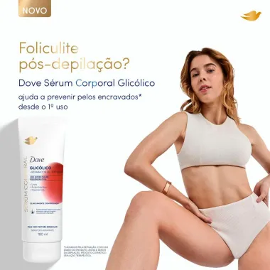 S&eacute;rum Corporal Deo Hidratante Dove Glic&oacute;lico Reparador de Textura Pele com Textura Irregular 180ml
