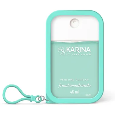 Perfume Capilar Karina ft. Alan Vivian Frutal Amadeirado Pocket com Chaveiro 45ml