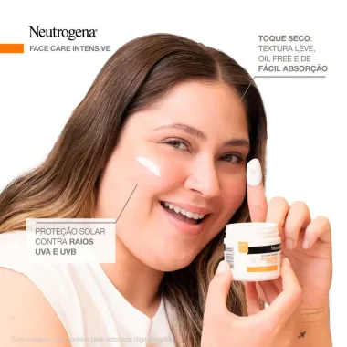 Creme Facial Neutrogena Face Care Intensive Antissinais FPS 22 com 100g