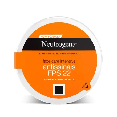 Creme Facial Neutrogena Face Care Intensive Antissinais FPS 22 com 100g